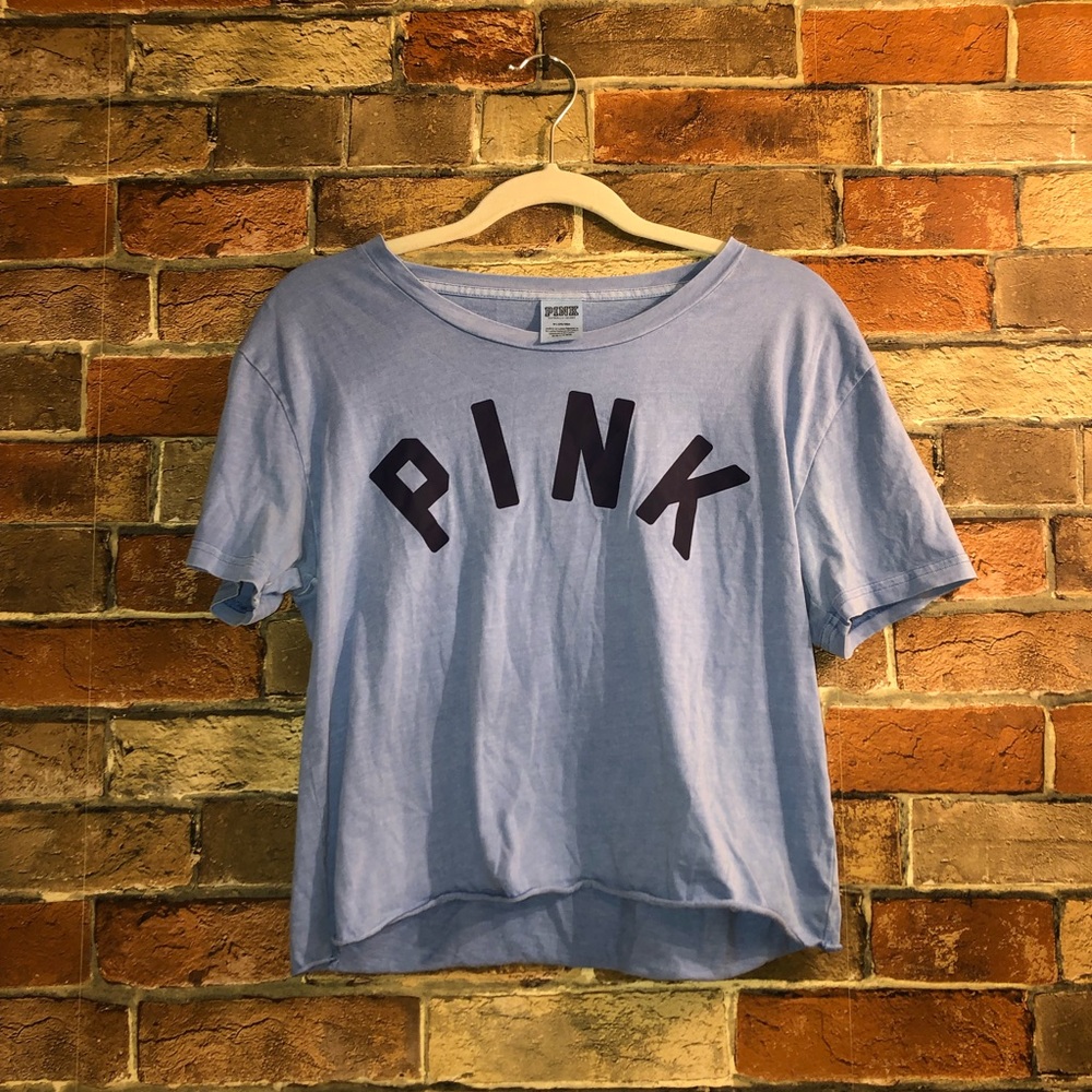 PINK Light Blue Tee